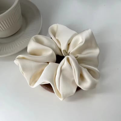 1Pcs Women Silk Satin Scrunchies Korean Ladies Girls Elastics Hair Band Ponytail Hold Hair Accessories